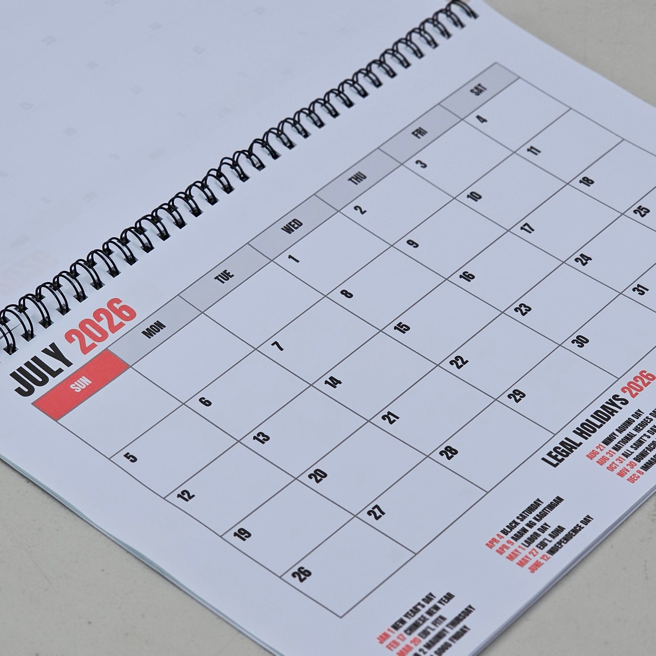 Calendar Printing