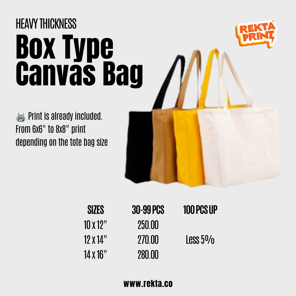Colored Canvas Tote Bag Printing