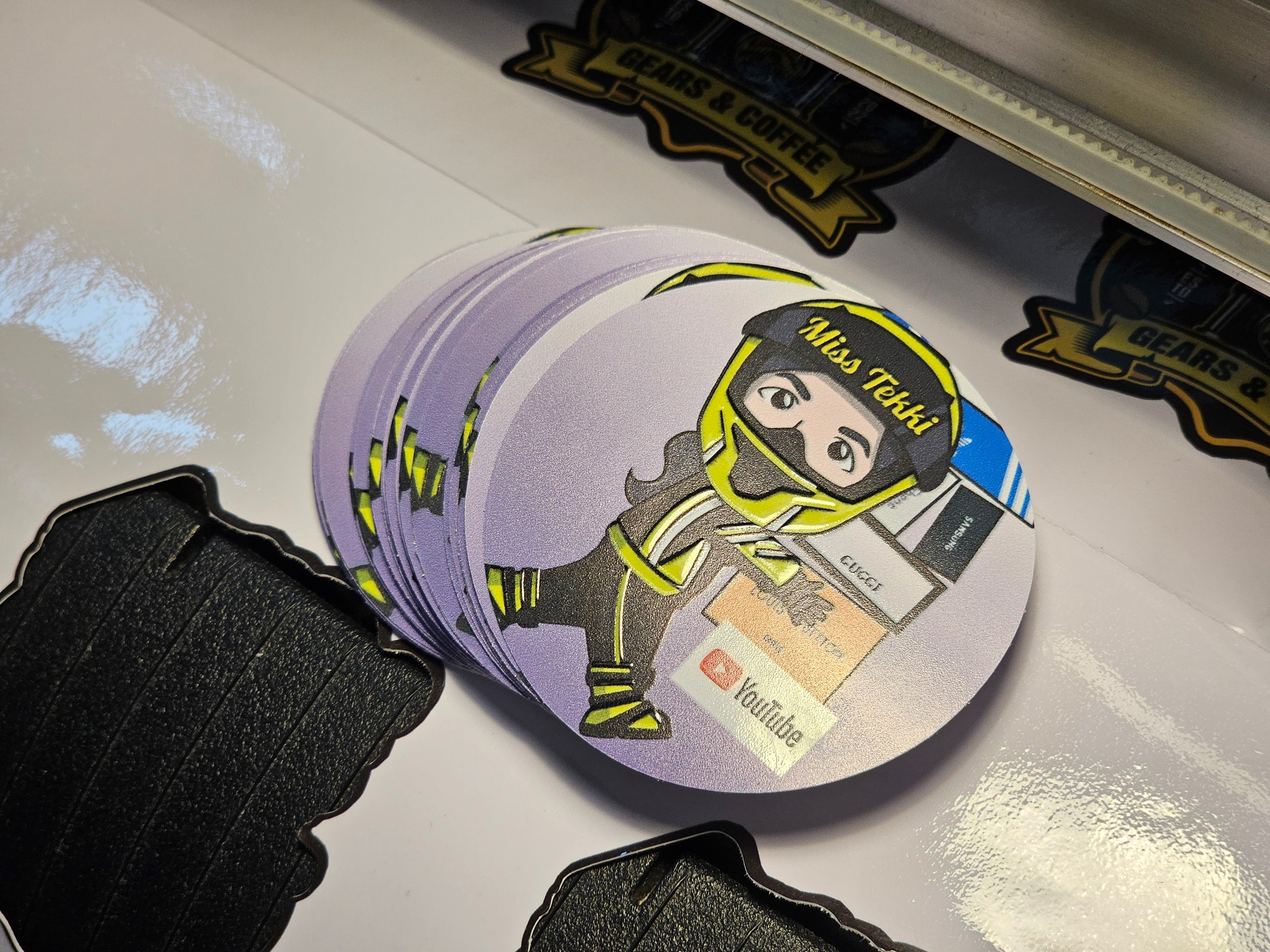 Embossed Stickers